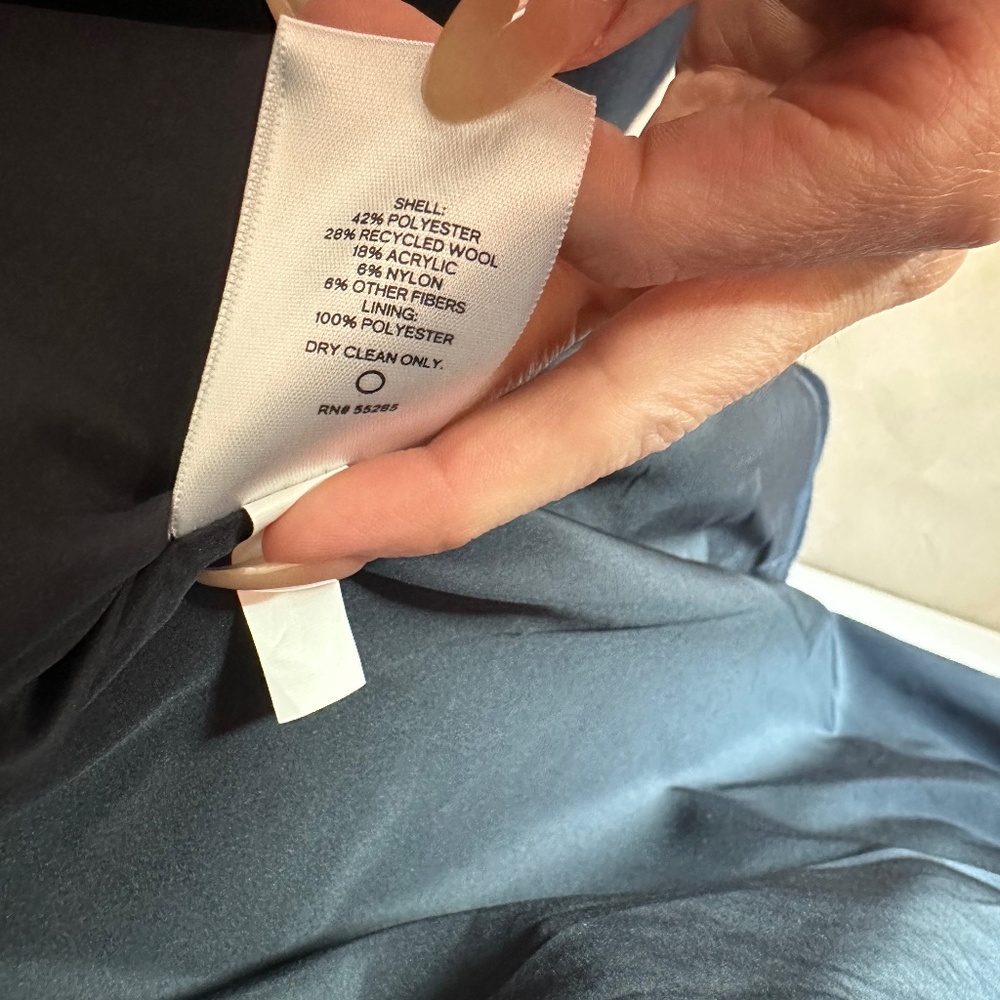 Men’s Express Double Breasted Navy Peacoat - Picture 5 of 5